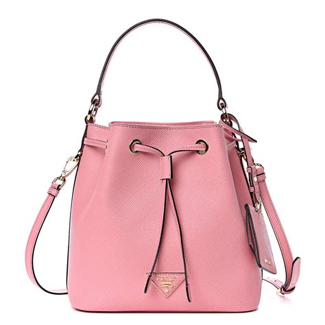 pink prada bucket bag